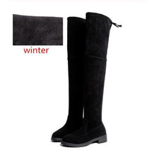 Load image into Gallery viewer, Winter Over The Knee Boots Women Stretch Fabric Thigh High Sexy Woman Shoes Long Bota Feminina Zapatos De Mujer Size 35-41