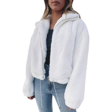 Load image into Gallery viewer, Winter Faux Soft Fur Coat Female Imitation Rabbit Jacket Long Sleeve Loose Keep Warm Coat Women Outwear Abrigos Mujer Invierno